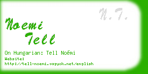 noemi tell business card